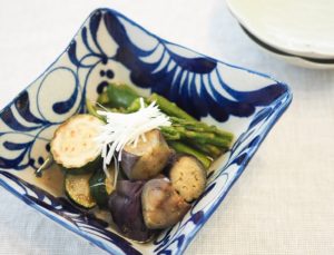 茄子と野菜の揚げびたし